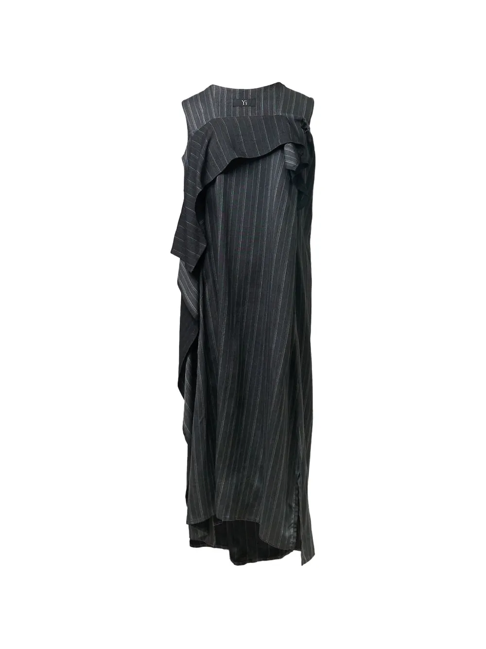 Y's ruffled maxi dress - Grigio