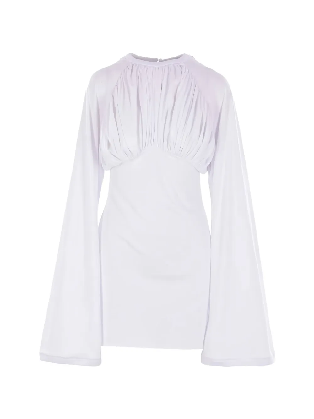 Duran Lantink cotton draped mini dress - Bianco