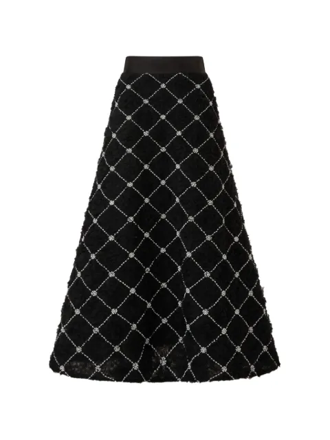 Edward Achour Paris diamond quilted skirt
