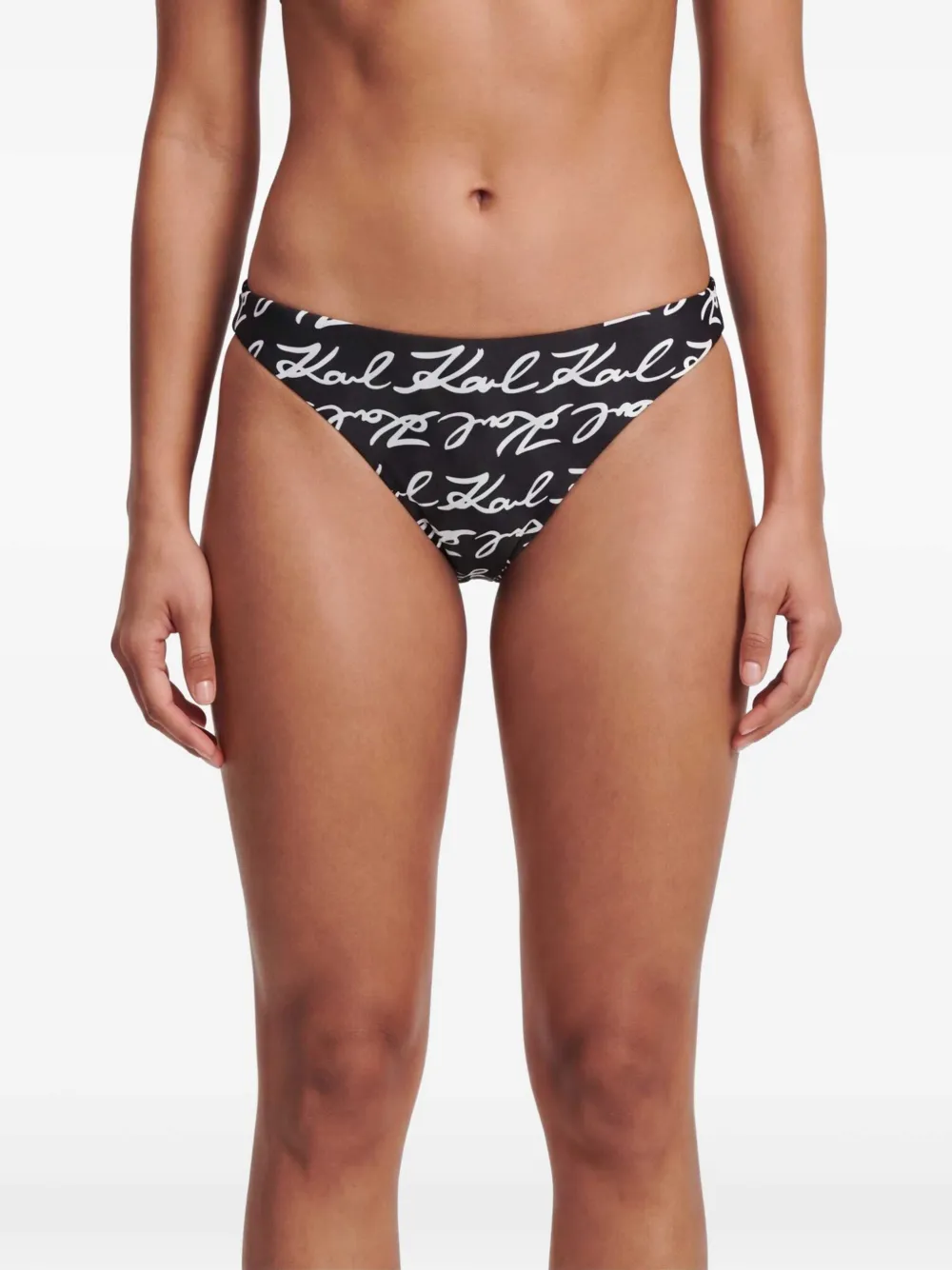 Karl Lagerfeld Signature bikinislip Zwart