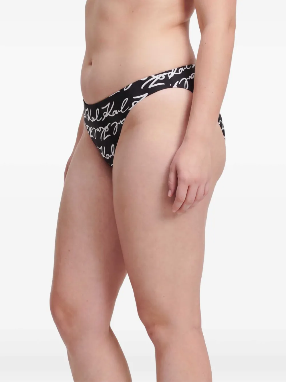 Karl Lagerfeld Signature bikinislip Zwart