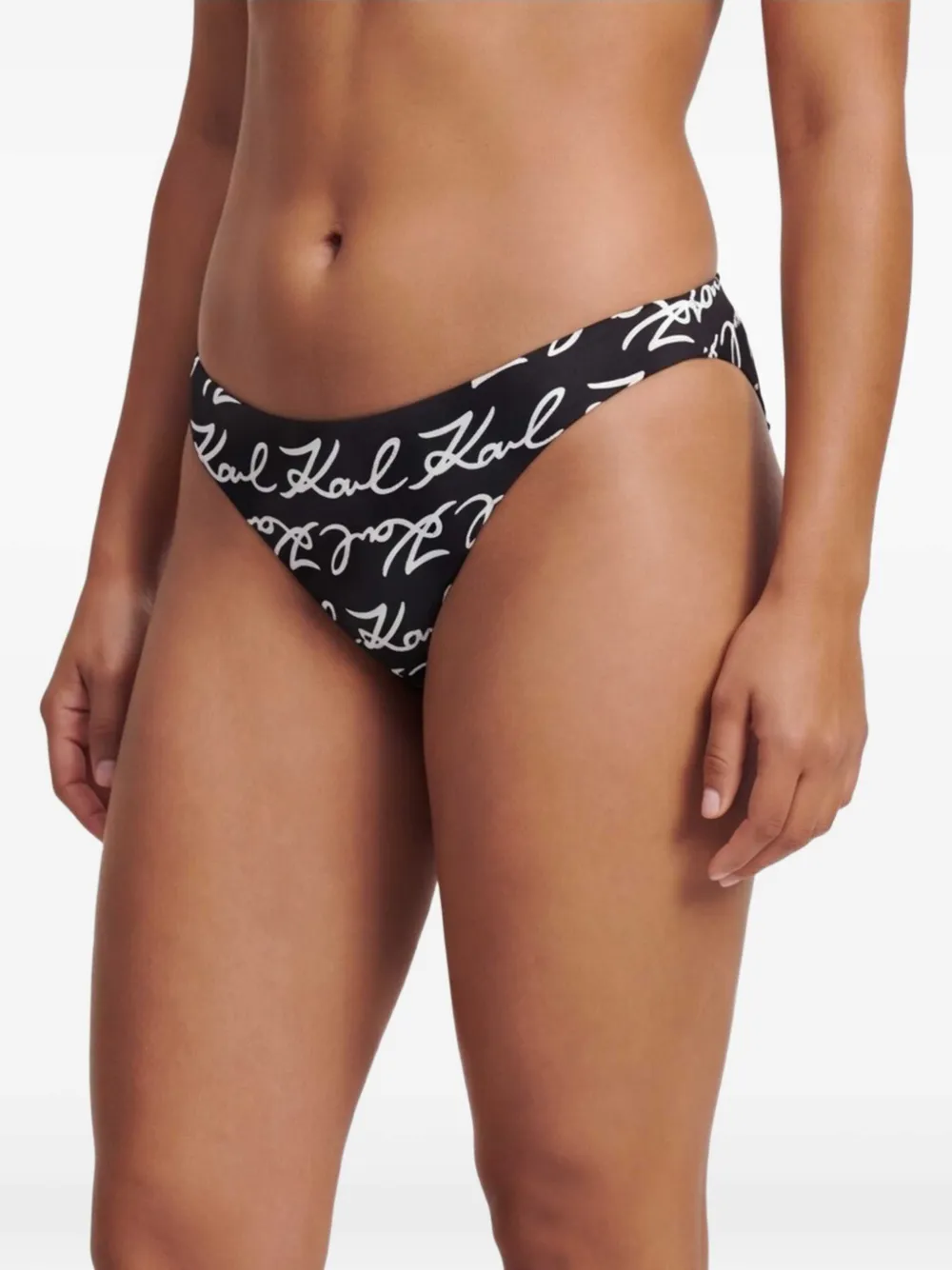 Karl Lagerfeld Signature bikinislip Zwart
