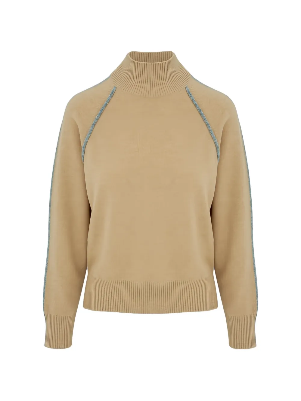 Lorena Antoniazzi ribbed funnel neck sweater - Toni neutri
