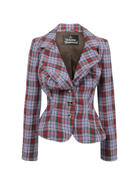 Vivienne Westwood tartan button jacket