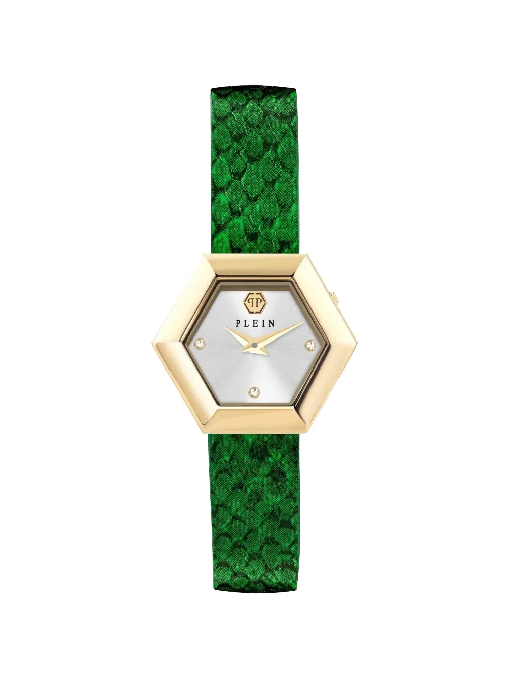 Philipp Plein La Jungle de Plein Hexagonal Diamond 28mm watch - Argento