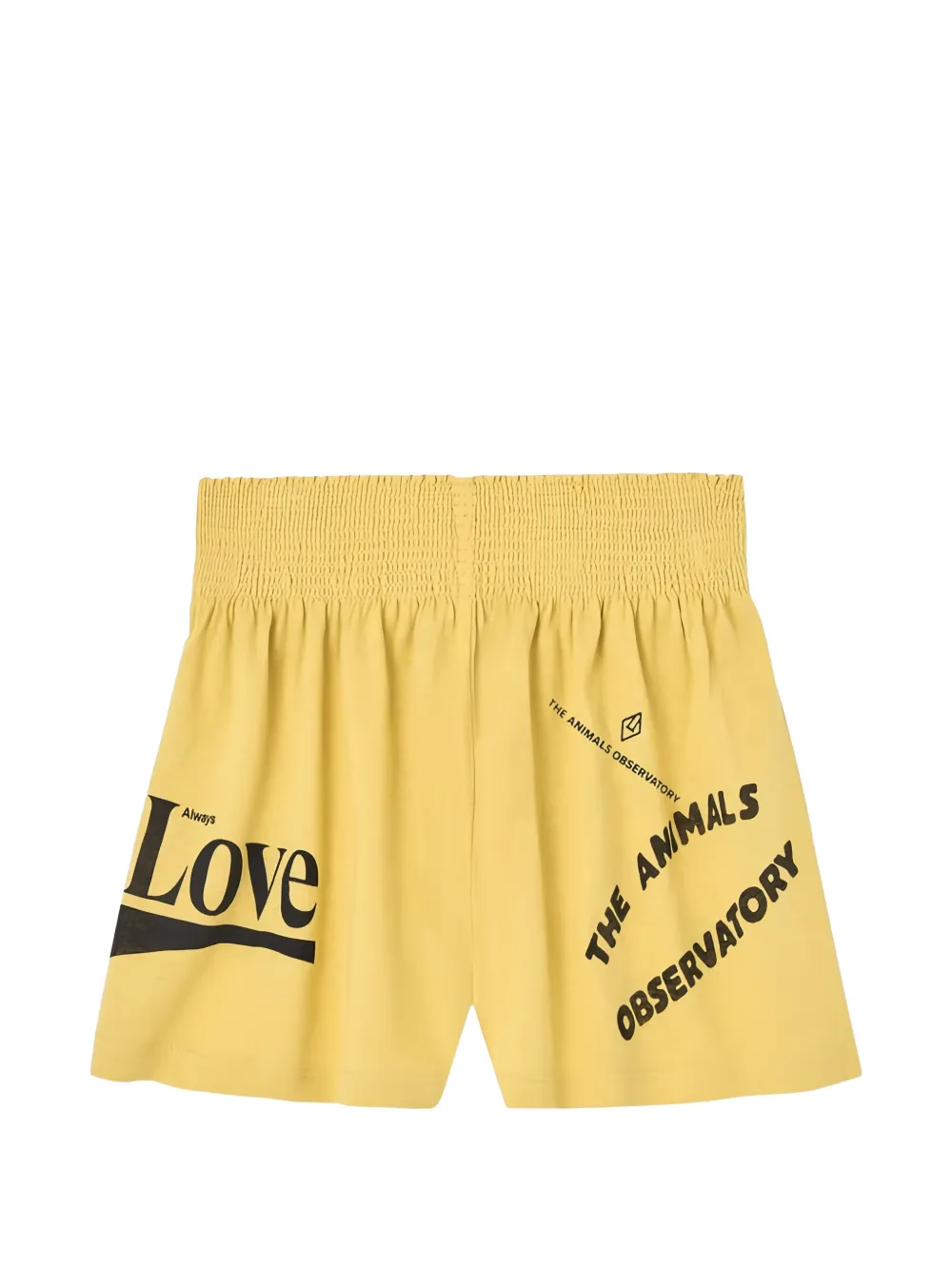 The Animals Observatory graphic elasticated shorts - Giallo