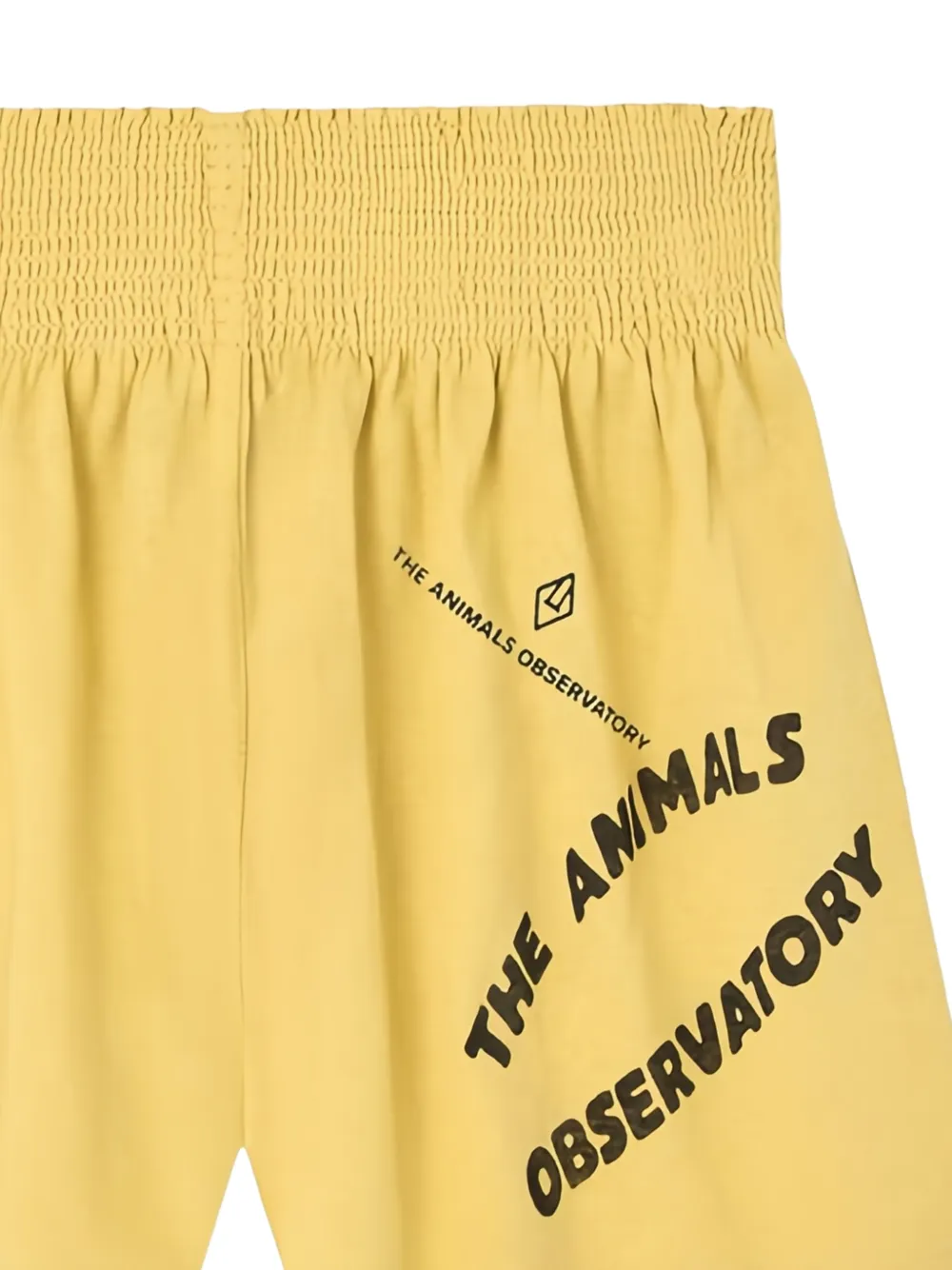  The Animals Observatory Graphic Elasticated Shorts - Yellow 
