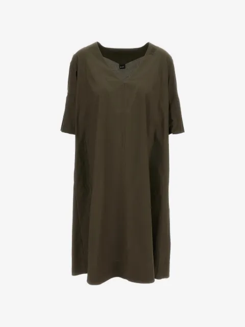 Fay V-neck cuffed-sleeves dress