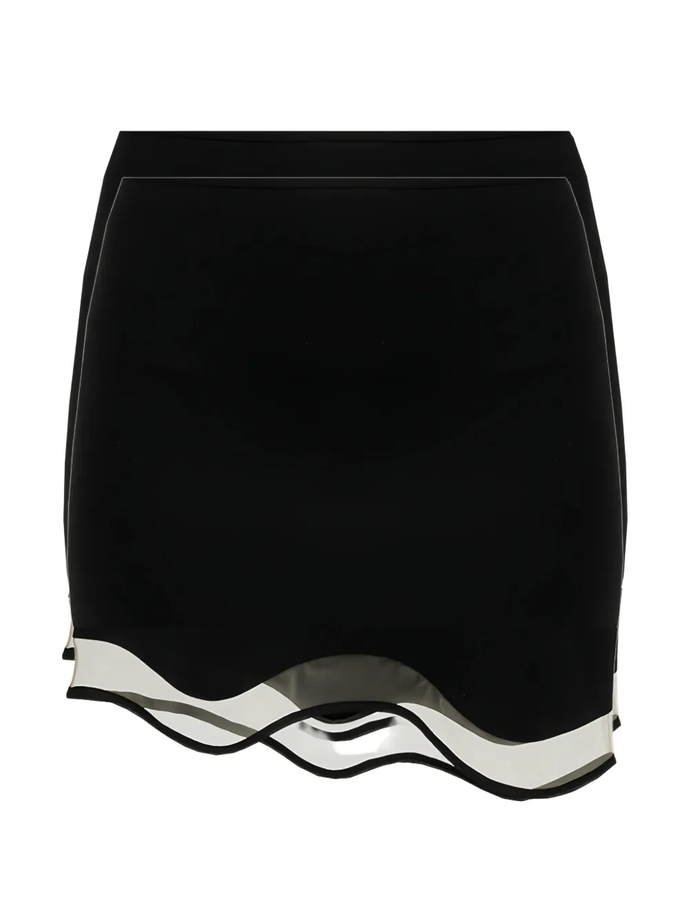Nensi Dojaka asymmetric-hem mini skirt - Nero