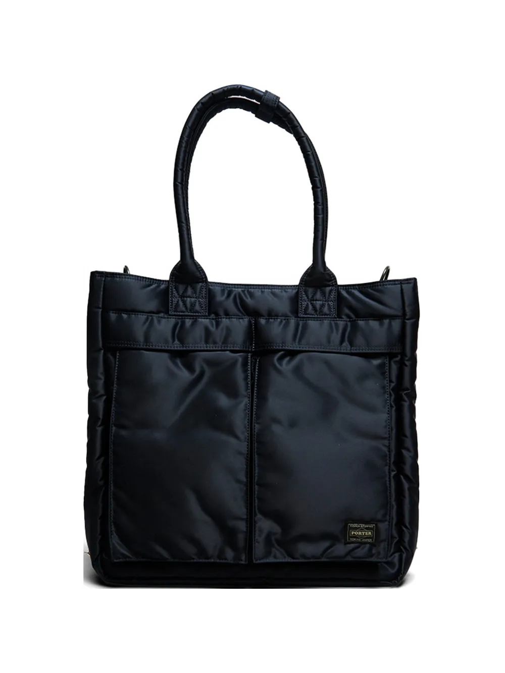 Porter quilted dual-compartment tote bag - Blu