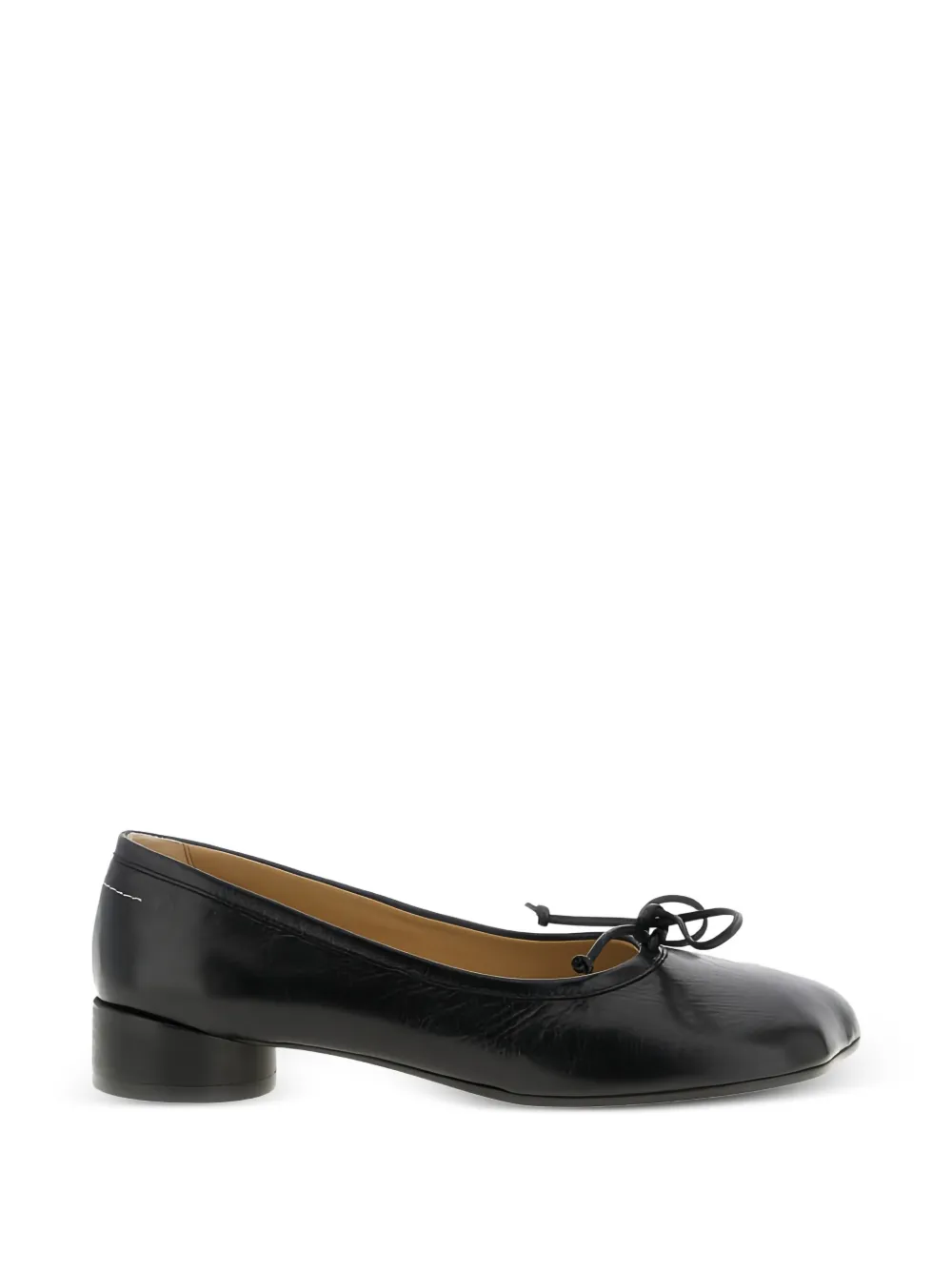 MM6 Maison Margiela single-stitch bow-detail pumps - Nero