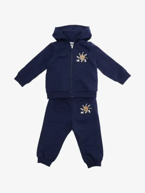 Moschino Kids traje deportivo con motivo de oso