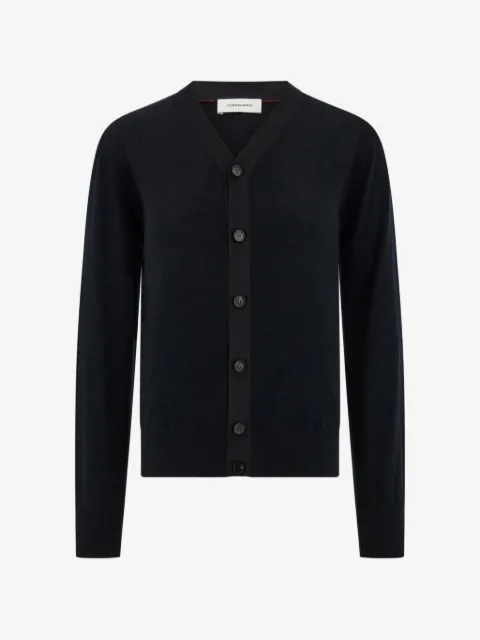 Ferragamo V-neck button-up cardigan