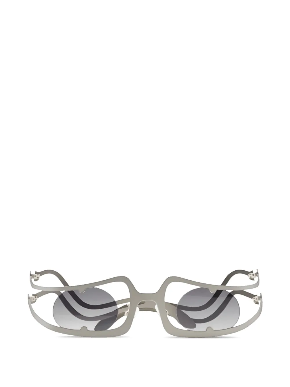 Henrik Vibskov Robyn geometric-frame sunglasses - Grigio