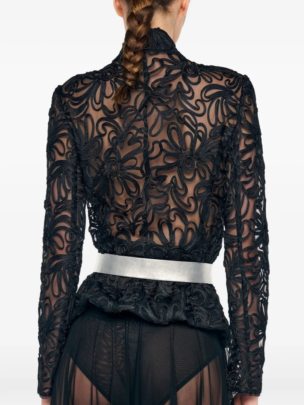  Norma Kamali Knot Belt - Silver 