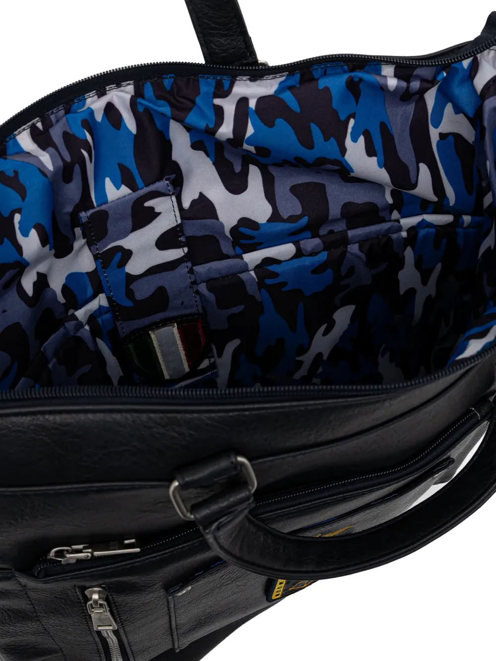 Aeronautica Militare Draagtas met logopatch Zwart