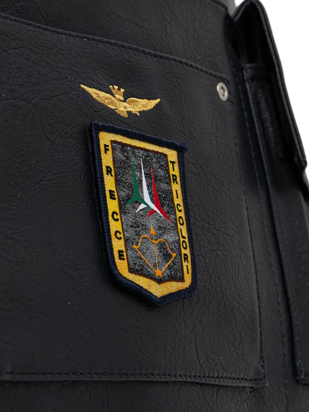 Aeronautica Militare Draagtas met logopatch Zwart