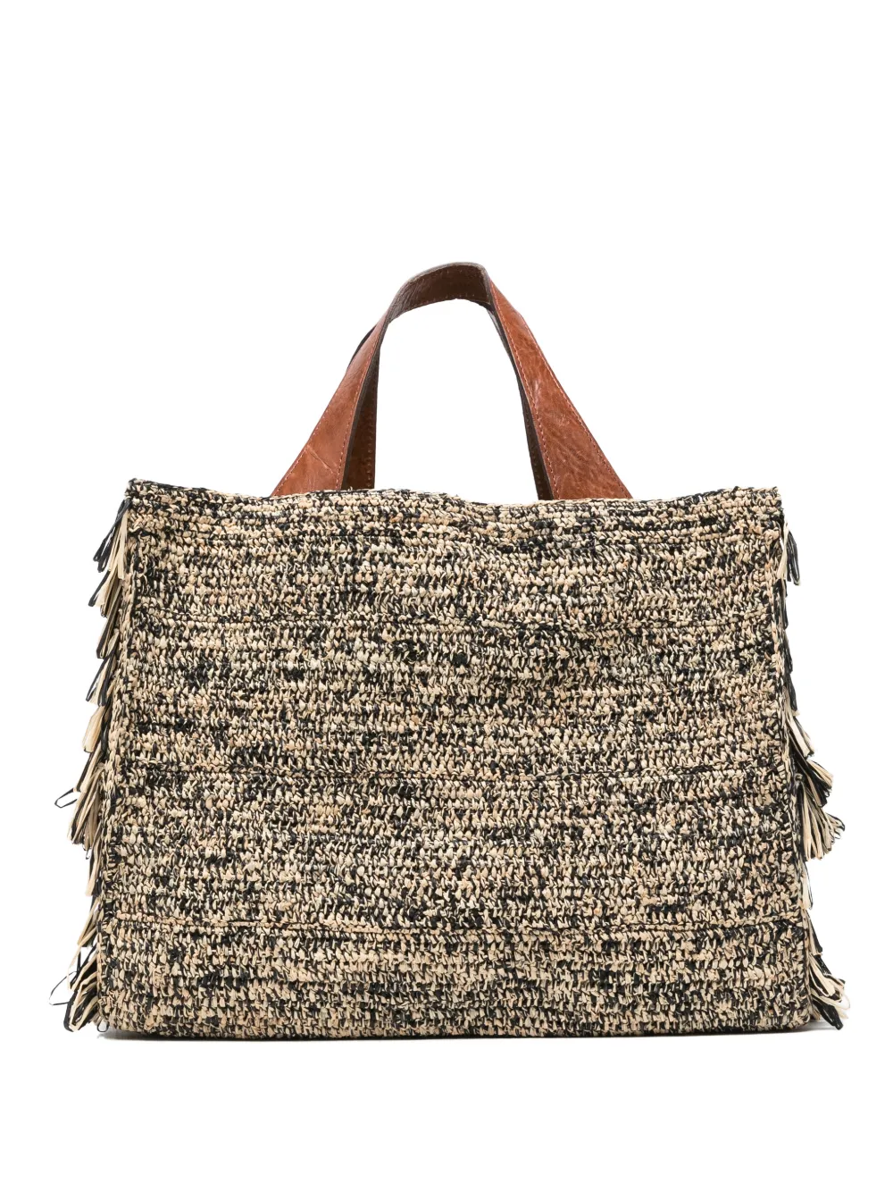 IBELIV Onja fringed tote bag - Toni neutri