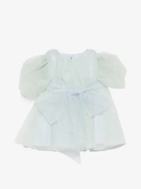 alapage puff-sleeve bow dress set