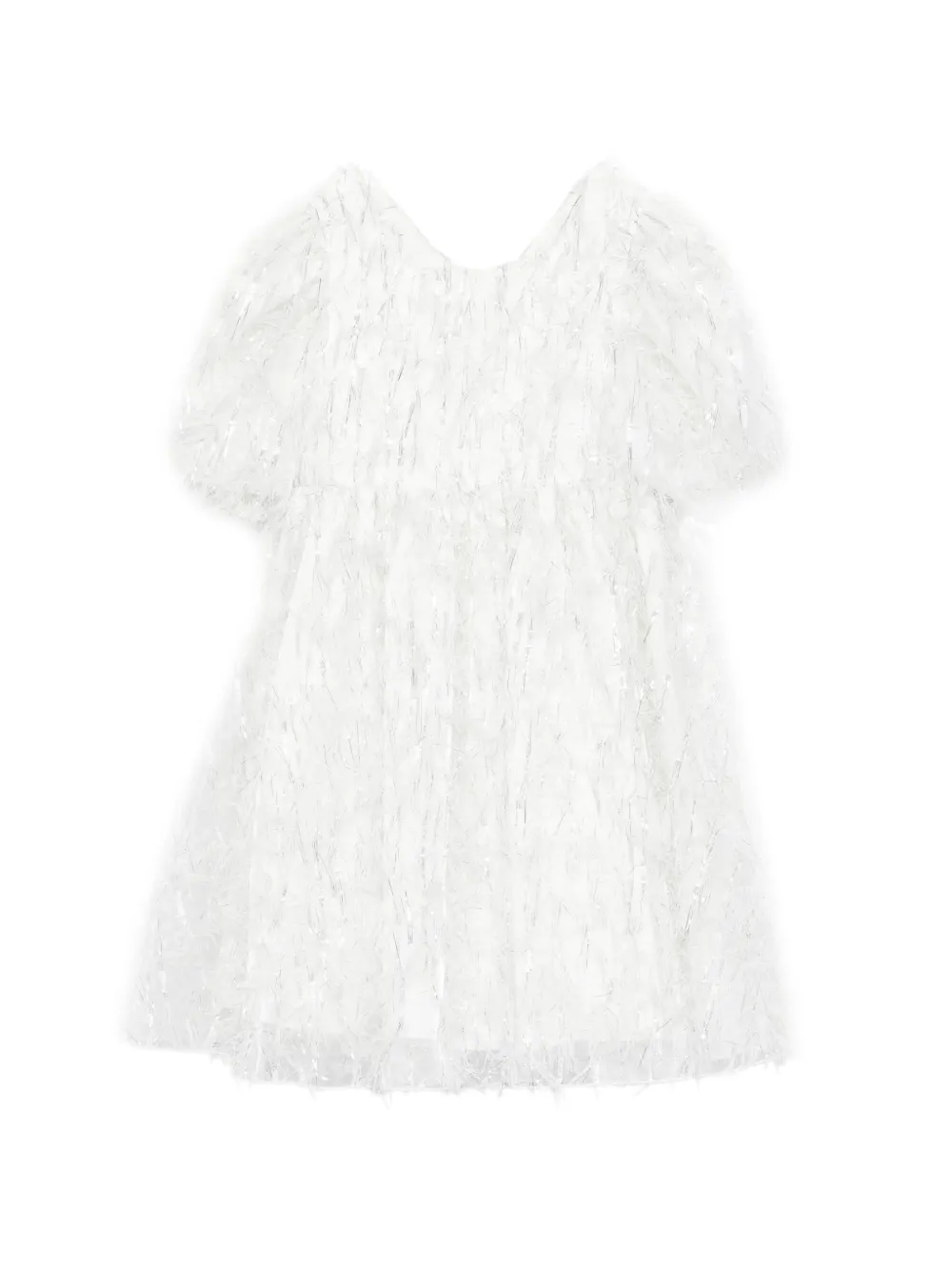 alapage short-sleeve dress - Bianco