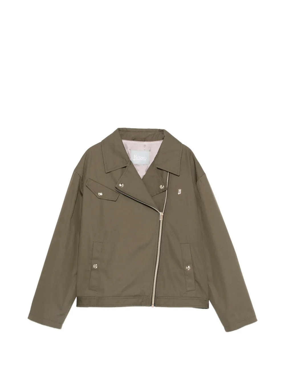 Herno Kids zip bomber jacket - Verde