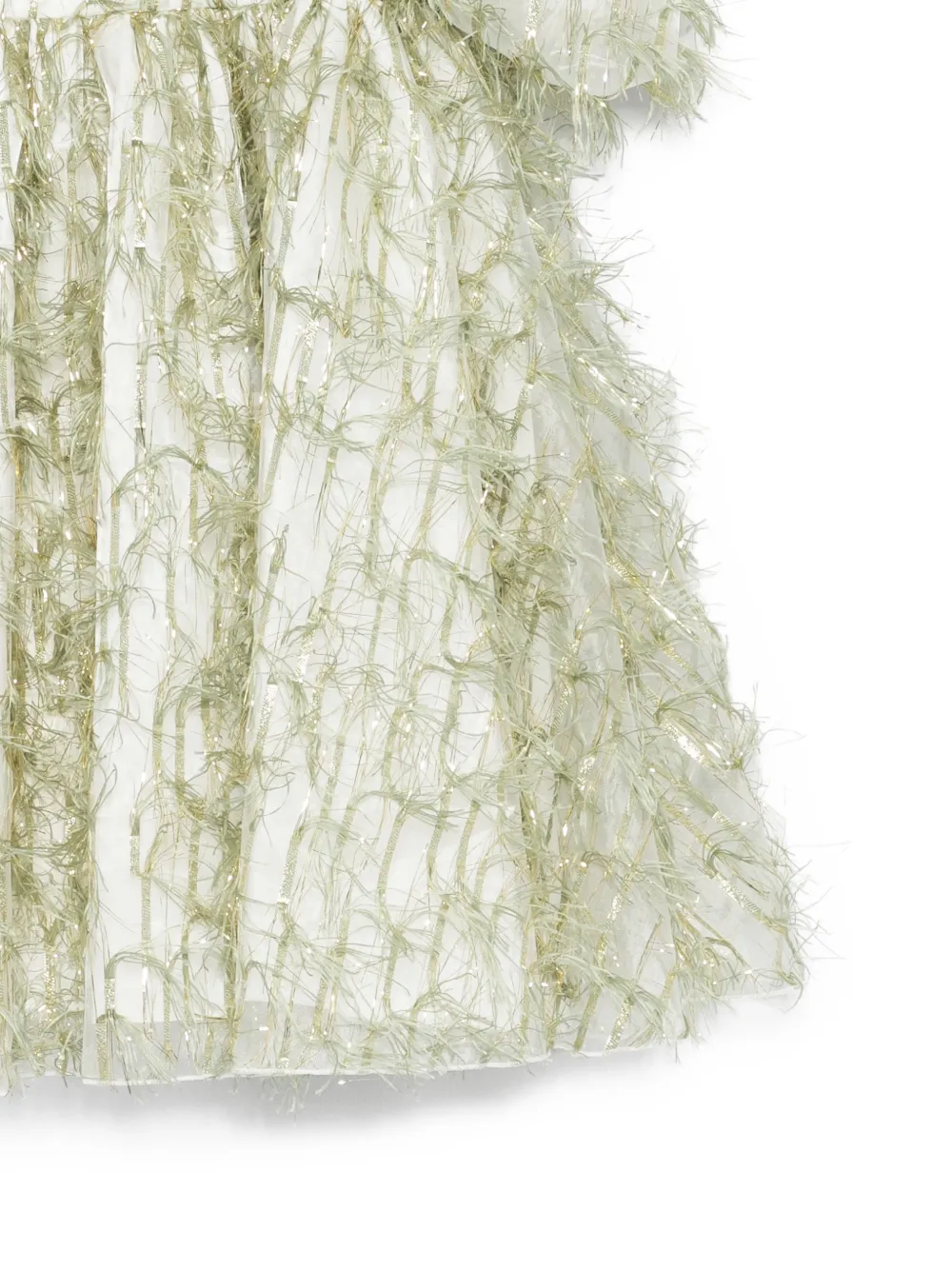  Alapage Puff-sleeve Dress - Green 