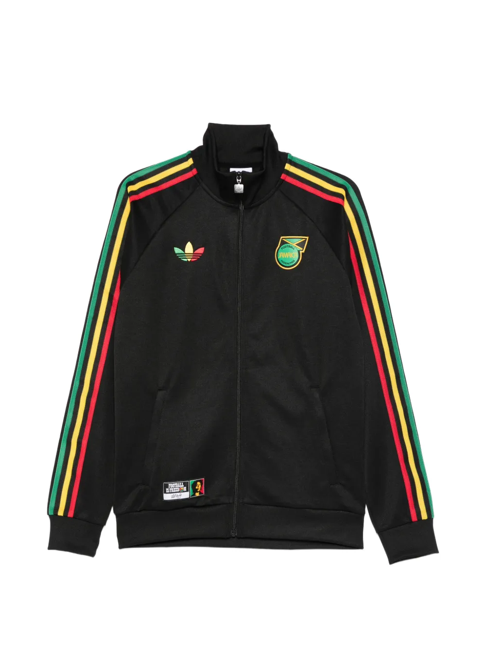 adidas x Jamaica x Bob Marley Originals striped zipped jacket - Blau