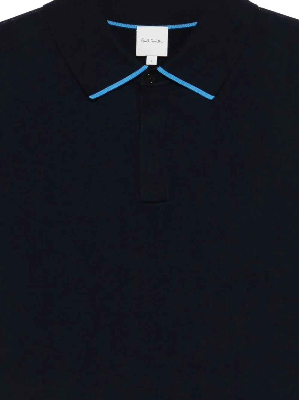 Paul Smith Poloshirt met contrasterende afwerking Blauw