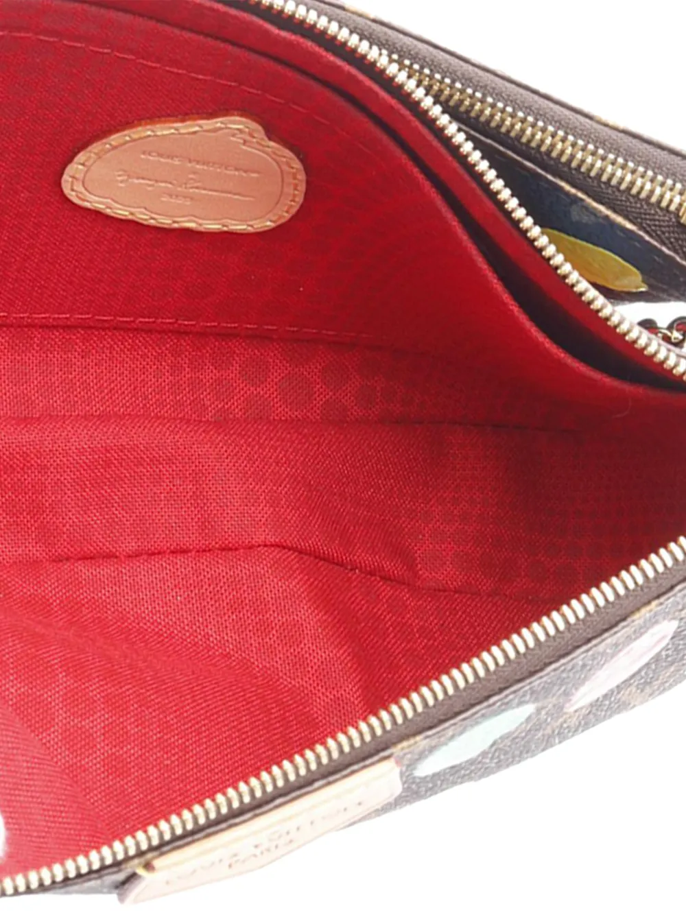 2021-2026 Yayoi Kusama Monogram Painted Dots Multi Pochette Accessoires Satchel