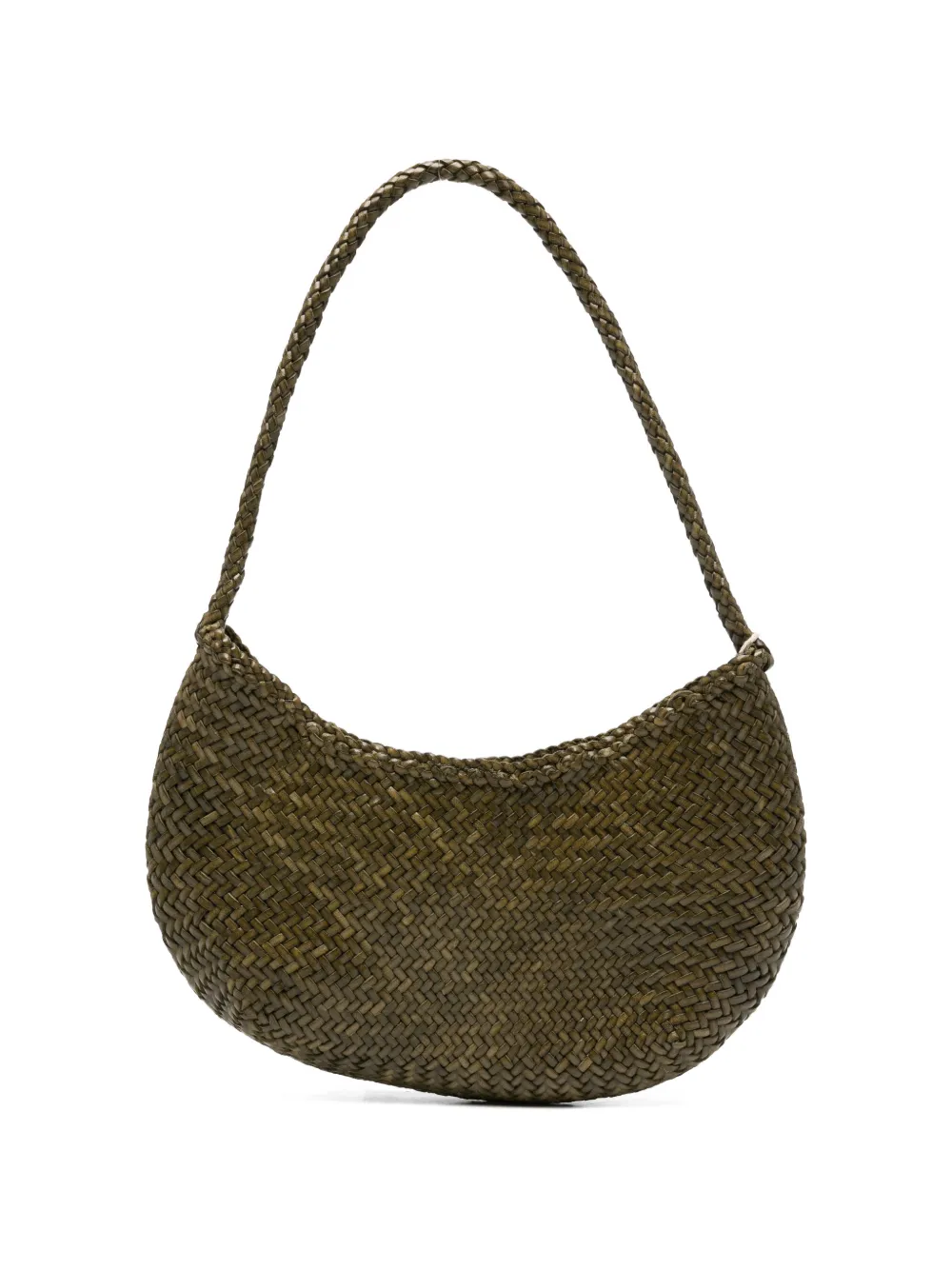 DRAGON DIFFUSION Nova Luna braided shoulder bag - Verde