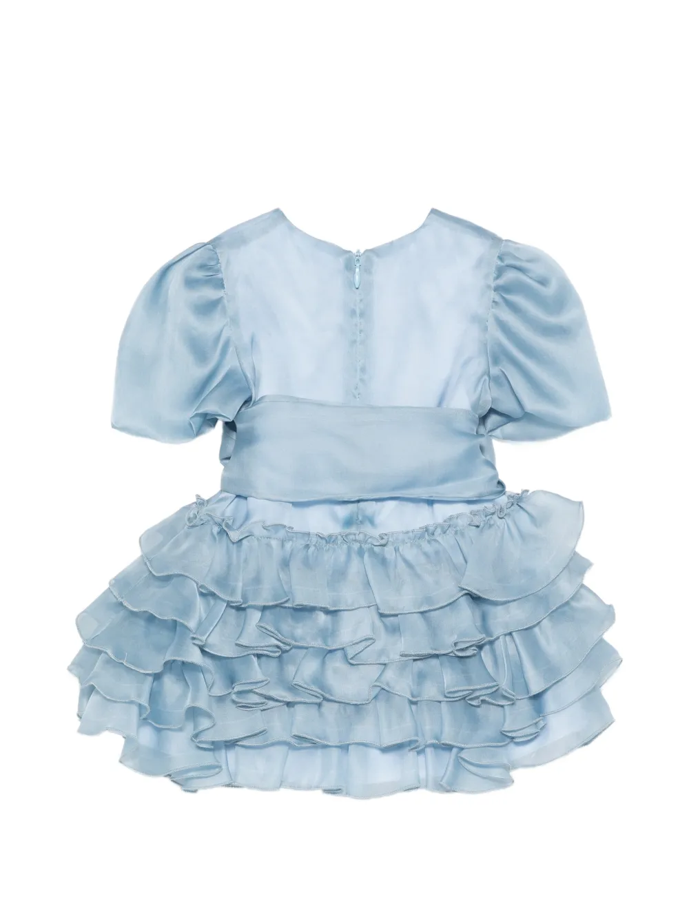  Alapage Ruffled Bow Dress - Blue 