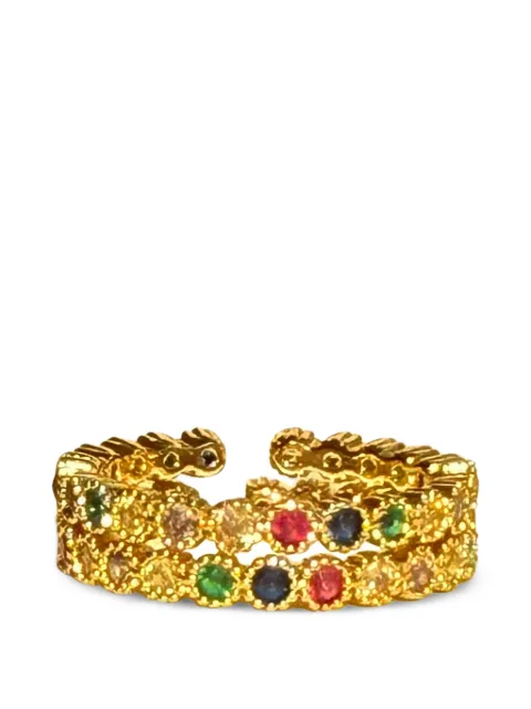 HZMER JEWELLERY طقم خواتم 'زين' (قطعتان)