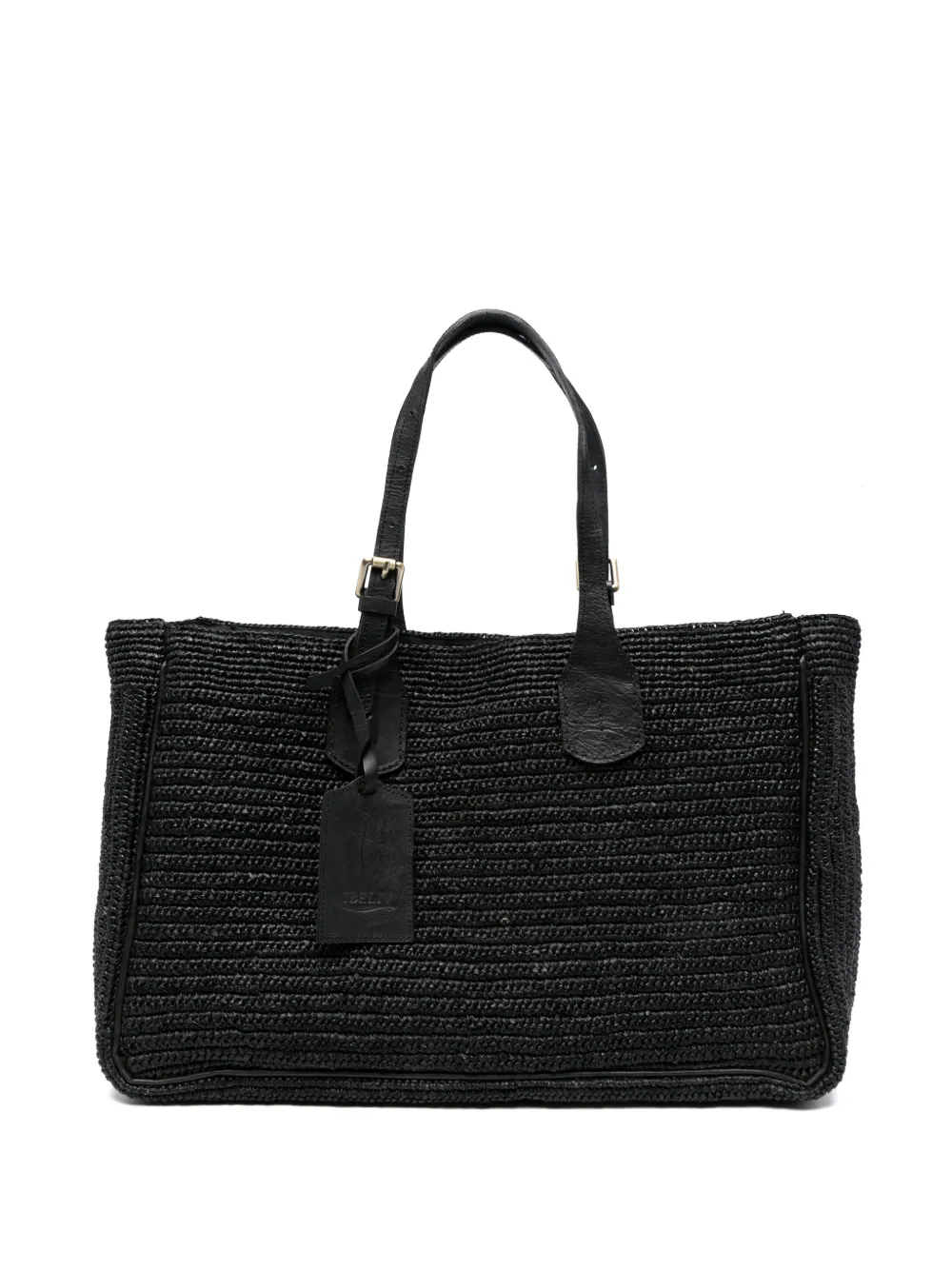 IBELIV woven top handle shoulder bag - Nero