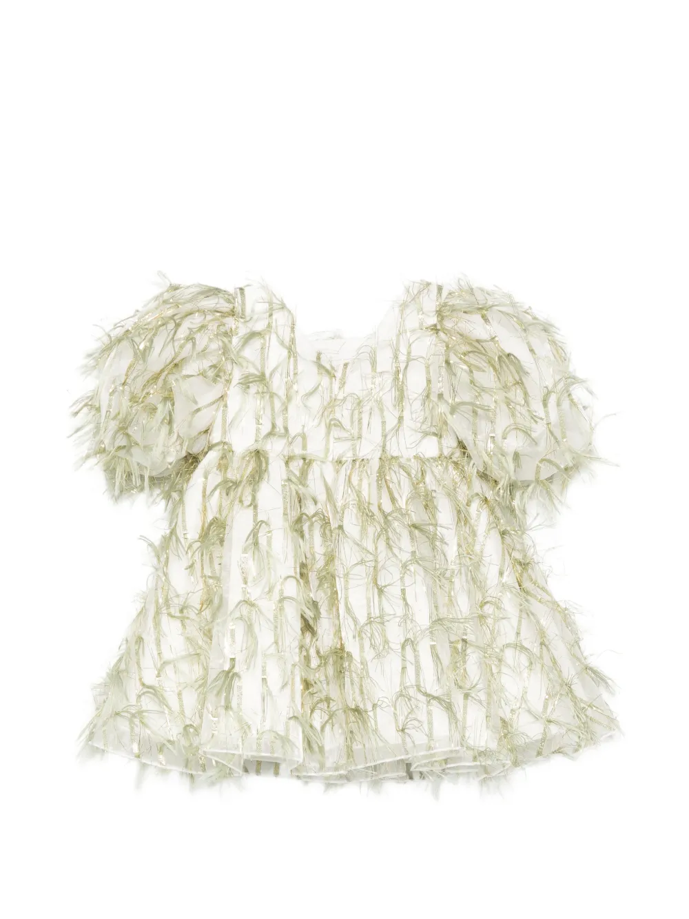  Alapage Fringed Dress - Green 