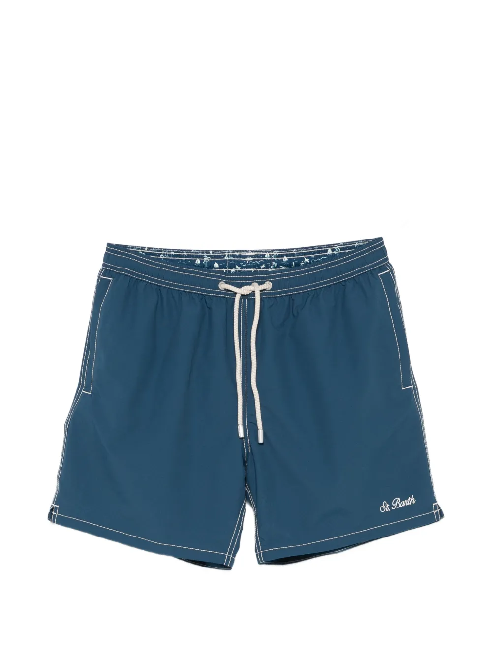 MC2 Saint Barth contrast-trim swim shorts - Blu