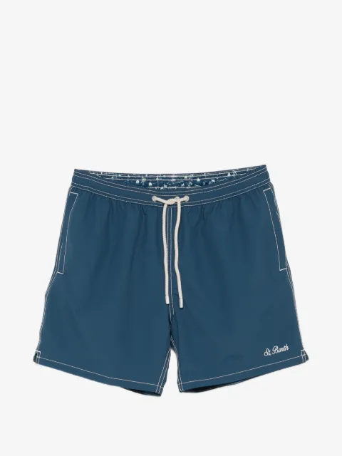 MC2 Saint Barth contrast-stitch drawstring swim shorts