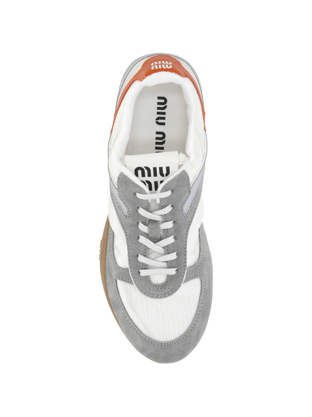 Miu panelled sneakers Beige