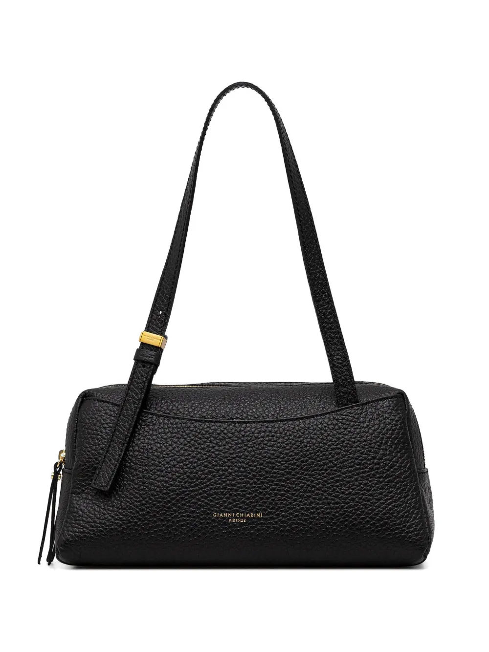 GIANNI CHIARINI pebbled double zip clutch bag - Nero