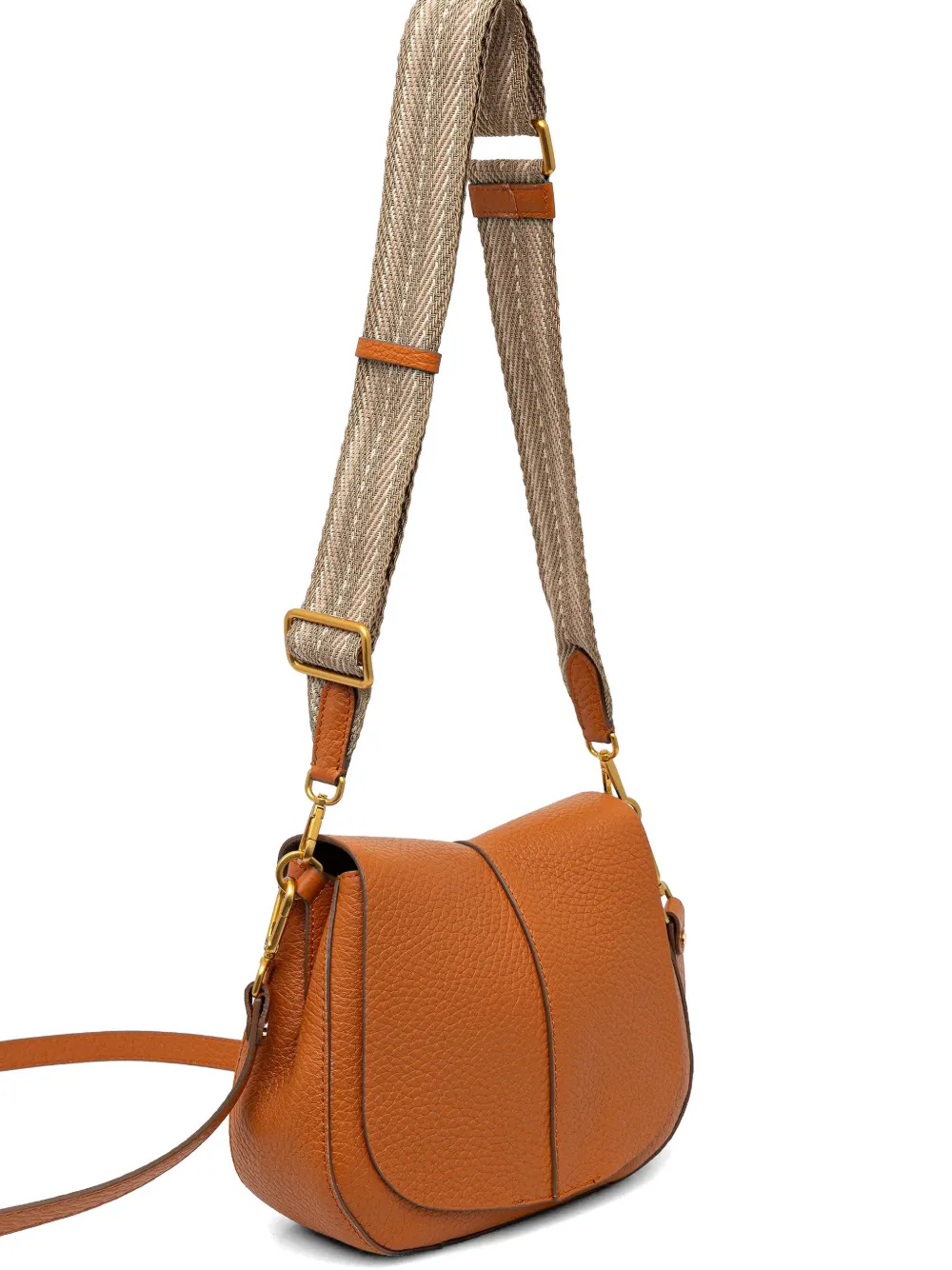 GIANNI CHIARINI Helena Ronde boeken crossbodytas met omslag Bruin