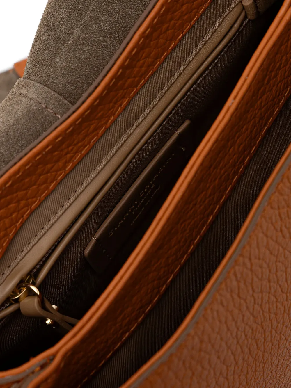 GIANNI CHIARINI Helena Ronde boeken crossbodytas met omslag Bruin