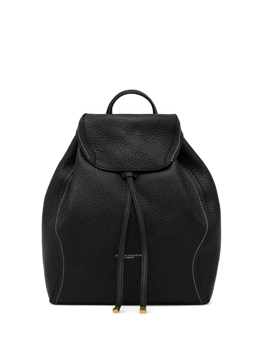 GIANNI CHIARINI drawstring leather backpack - Nero