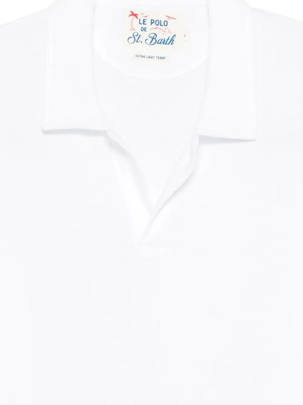 MC2 Saint Barth Jeremy T-shirt zonder knopen Wit
