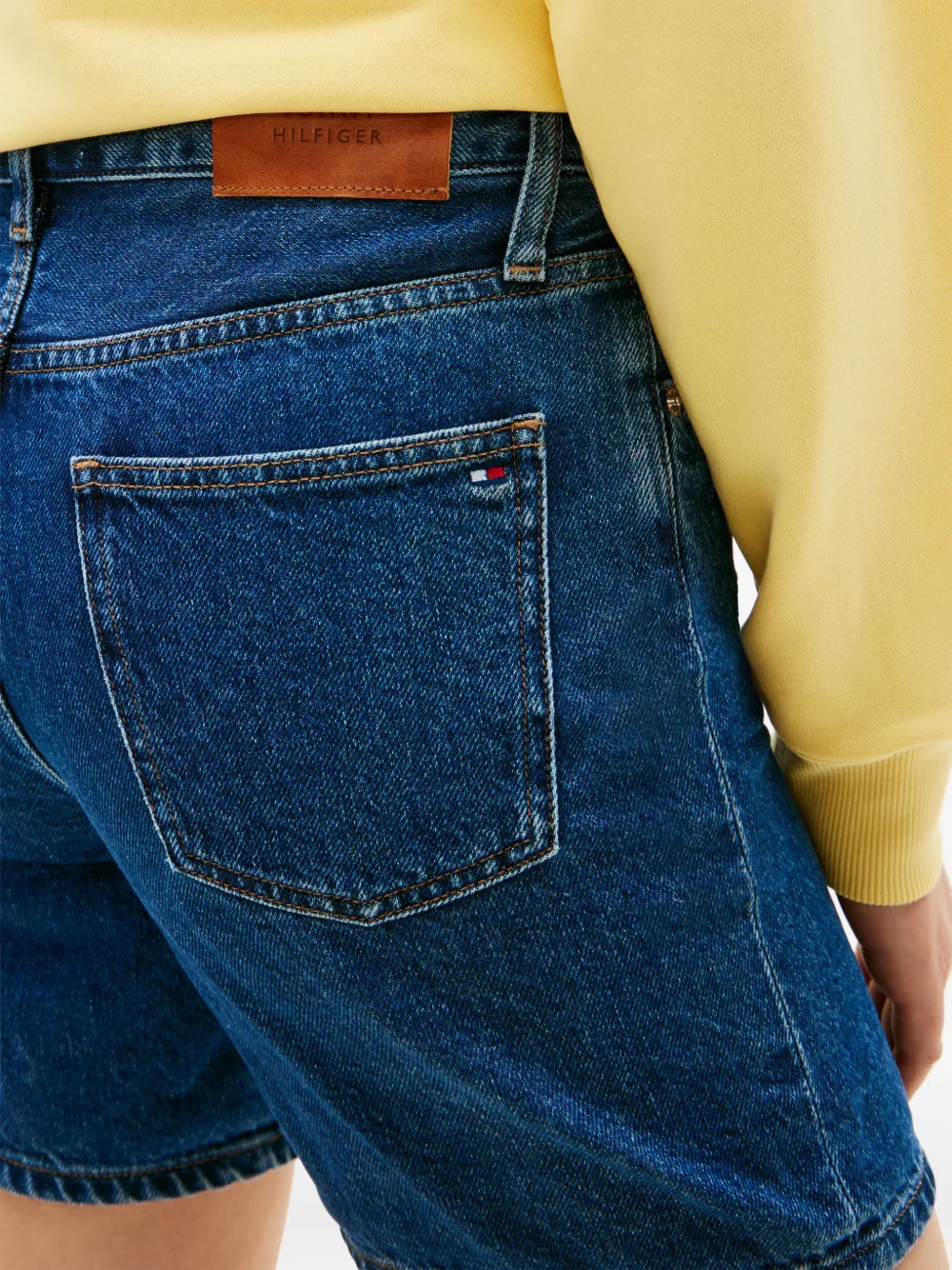 Tommy Hilfiger Shorts met gerafelde afwerking Blauw