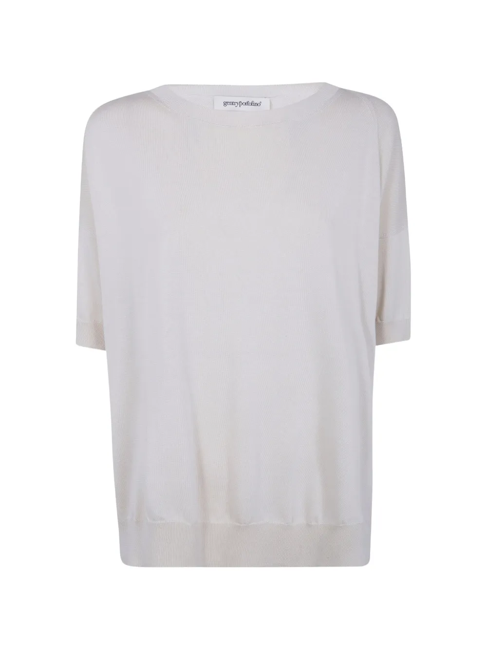 Gentry Portofino short-sleeved knitted top - Toni neutri