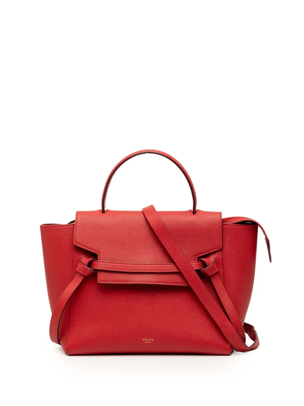 Celine Pre-Owned 2016 Micro Grained Calfskin Belt Bag satchel - Rosso