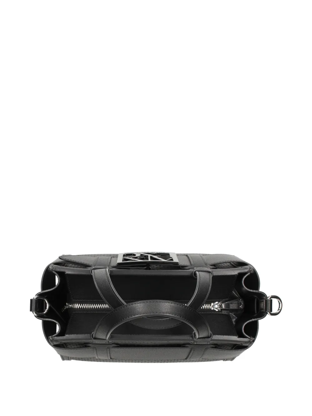 Armani Exchange Shopper met geperforeerd logo Zwart