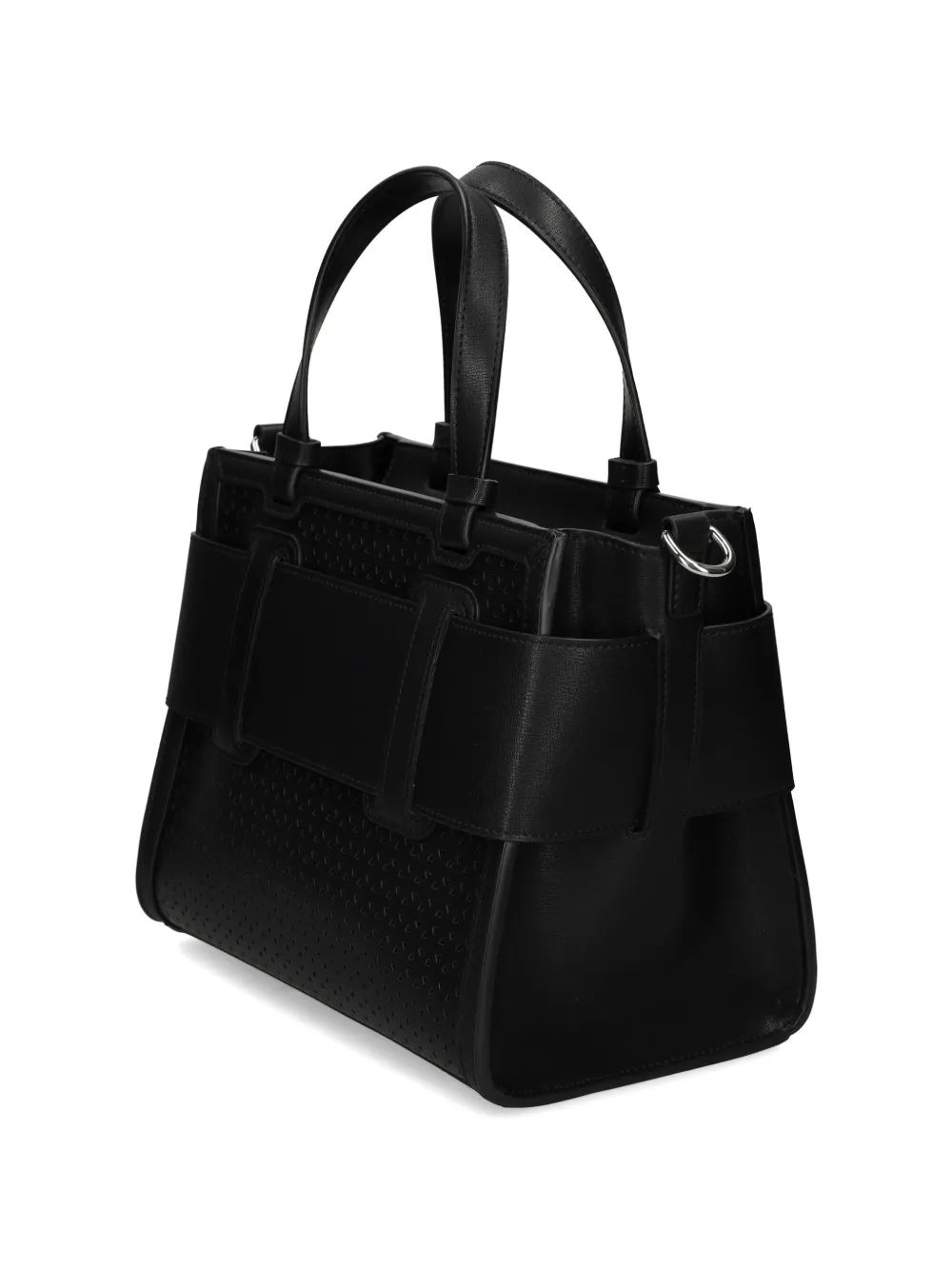 Armani Exchange Shopper met geperforeerd logo Zwart