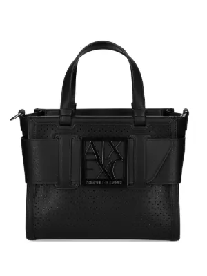 Armani Exchange logo-print zip-fastening Tote Bag | Black | FARFETCH