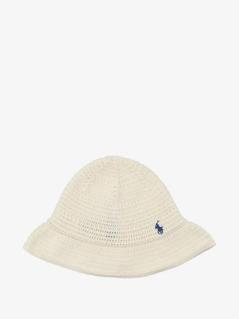 POLO RALPH LAUREN KIDS crocheted bucket hat