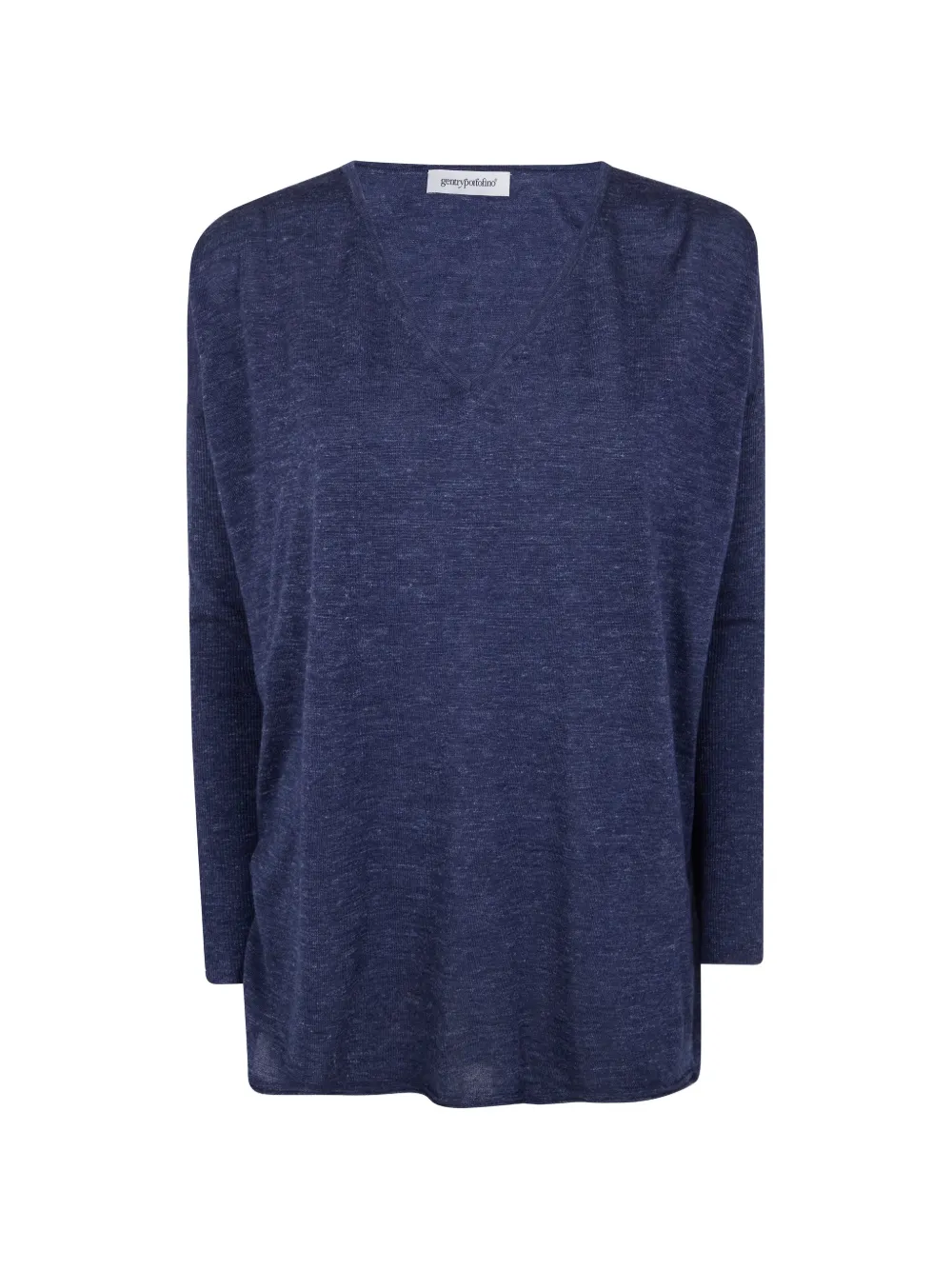 Gentry Portofino V-neck knitted top - Blu
